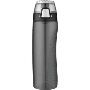 Thermos® HP4100SMTRI6 Hydration Bottle w/ Rotating Meter on Lid, Smoke, 24 Oz
