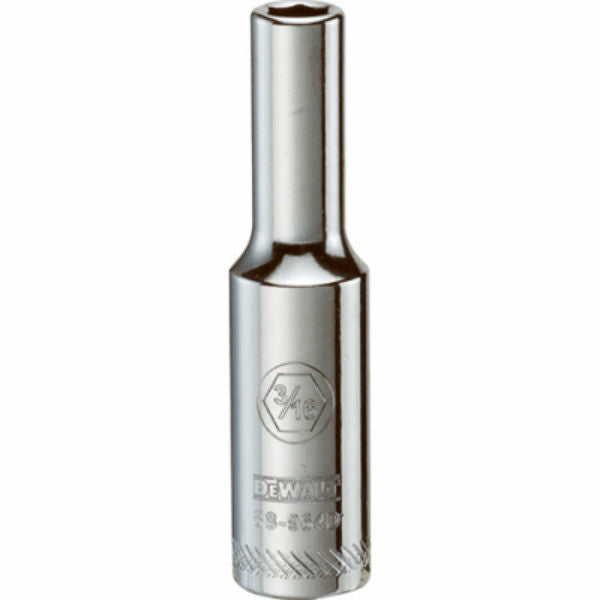 DeWalt® DWMT88964OSP Polished Chrome Vanadium Deep Sockets, 1/4" Drive, 3/6"