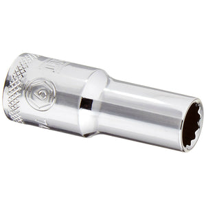DeWalt® DWMT74511OSP Polished Chrome Vanadium Deep Metric Sockets, 3/8", 9 mm