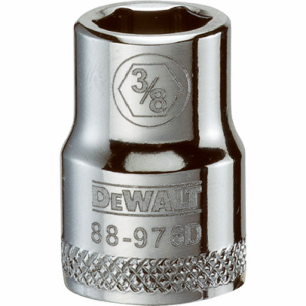 DeWalt® DWMT88976OSP Polished Chrome Vanadium Hand Sockets, 3/8" Drive, 3/8"