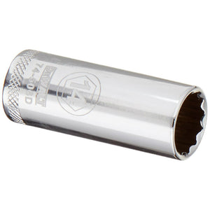 DeWalt® DWMT74506OSP Polished Chrome Vanadium Deep Metric Sockets, 3/8", 14 mm