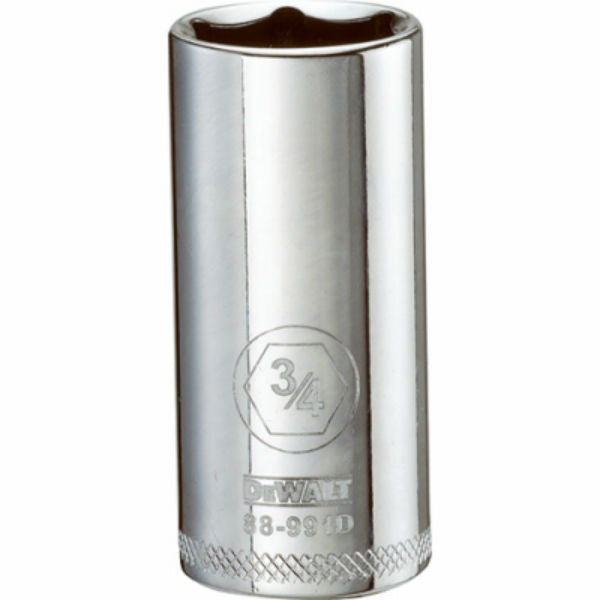 DeWalt® DWMT88991OSP Polished Chrome Vanadium Deep Sockets, 3/8" Drive, 13/16"