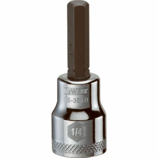 DeWalt® DWMT86391OSP Polished Chrome Vanadium Hex Bit Sockets, 3/8" Drive, 1/4"
