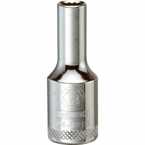 DeWalt® DWMT74191OSP Polished Chrome Vanadium Deep Sockets, 3/8" Drive, 1/4"