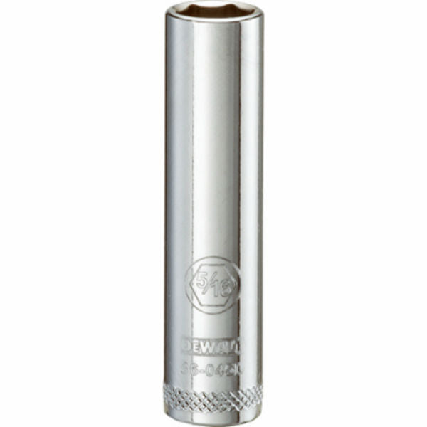 DeWalt® DWMT86045OSP Polished Chrome Vanadium Deep Sockets, 1/4" Drive, 5/16"