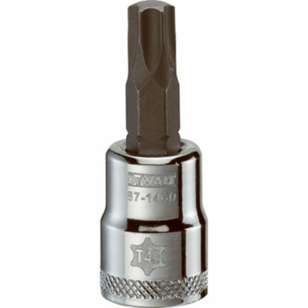 DeWalt® DWMT87146OSP Polished Chrome Vanadium Torx Bit Socket, 3/8" Drive, 5 mm