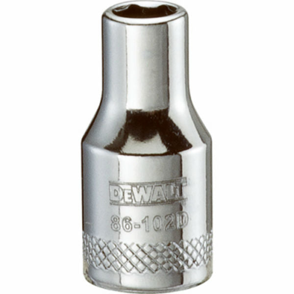 DeWalt® DWMT86102OSP Polished Chrome Vanadium Metric Sockets, 1/4" Drive, 5 mm