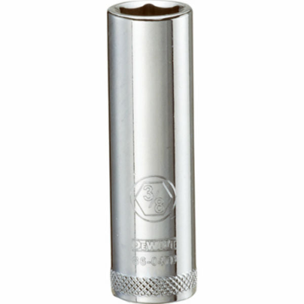 DeWalt® DWMT86047OSP Polished Chrome Vanadium Deep Sockets, 1/4" Drive, 3/8"