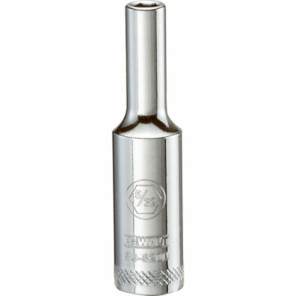 DeWalt® DWMT89820OSP Polished Chrome Vanadium Deep Sockets, 1/4" Drive, 5/32"