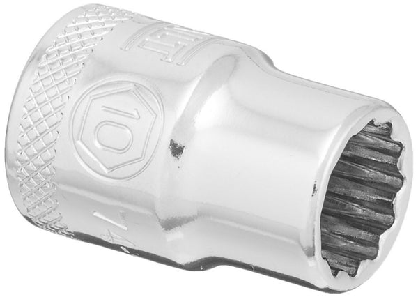 DeWalt® DWMT74513OSP Polished Chrome Vanadium Hand Socket, 3/8" Drive, 10 mm