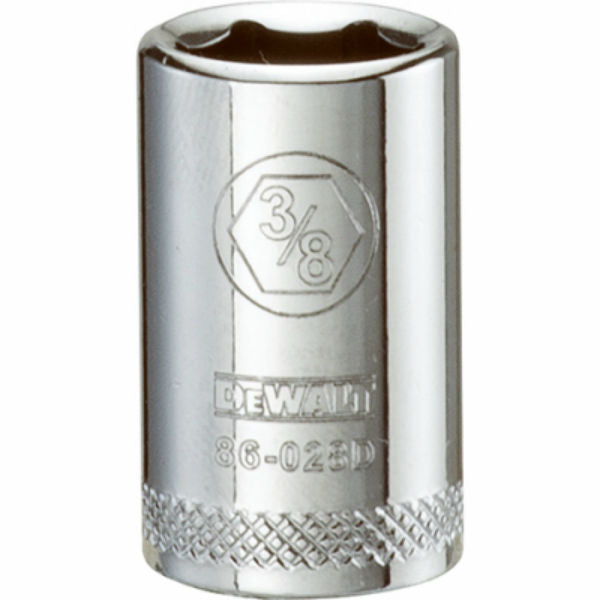DeWalt® DWMT86028OSP Polished Chrome Vanadium Hand Sockets, 1/4" Drive, 3/8''