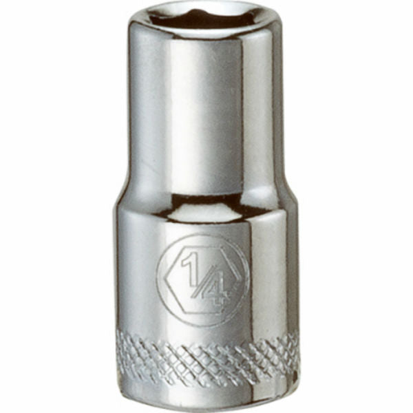 DeWalt® DWMT86024OSP Polished Chrome Vanadium Hand Sockets, 1/4" Drive, 1/4"