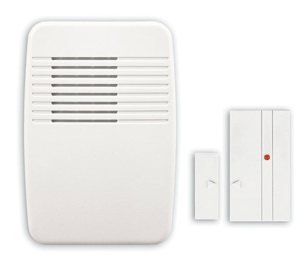 Heath Zenith® SL-7368-02 Wireless Entry Alert Kit w/3-Sound Options, White Cover