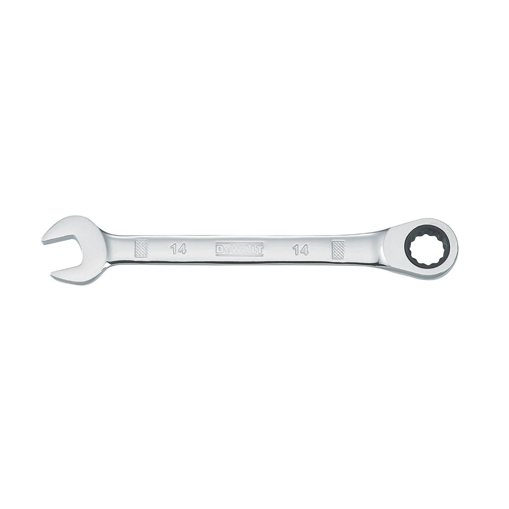 DeWalt® DWMT72302OSP Ratcheting Combination Metric Wrench, Chrome, 12 Pt, 14 mm