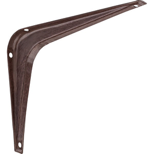 National Hardware N185-019 Shelf Brackets w/Screw Holes, Steel, Fruitwood, 5"x6"