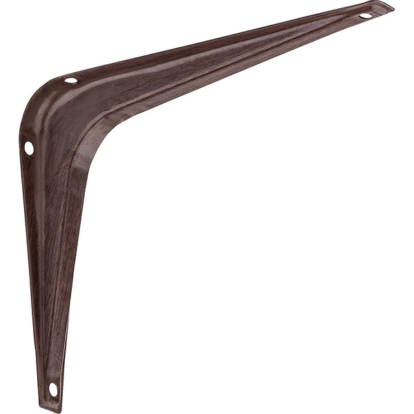 National Hardware N185-019 Shelf Brackets w/Screw Holes, Steel, Fruitwood, 5"x6"