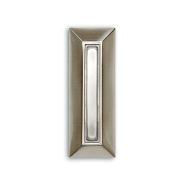 Heath Zenith® SL-753-02 Wired Push Button with Nickel Finish, Lighted, Metal