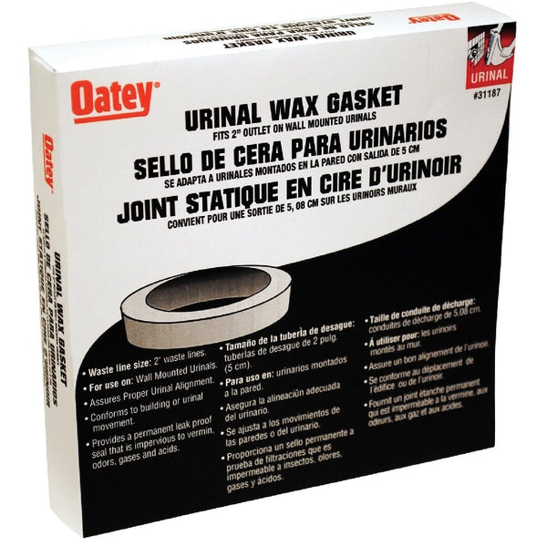 Oatey® 31187 Urinal Wax Gasket for Wall Mounted Urinals, Fits 2" Outlet