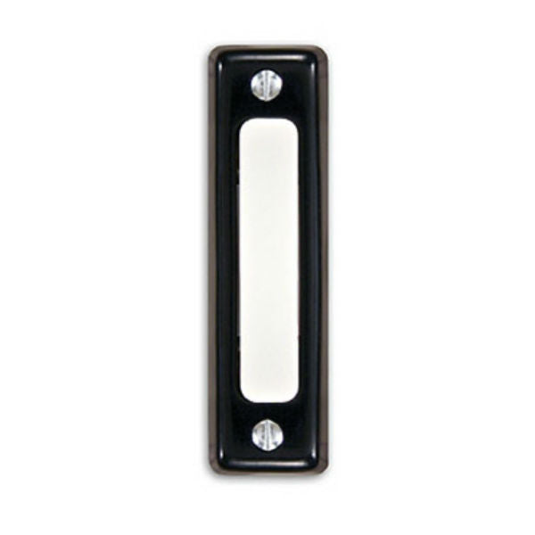 Heath Zenith® SL-900-02 Wired Push Button with Black Finish, Plastic