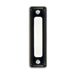 Heath Zenith® SL-900-02 Wired Push Button with Black Finish, Plastic