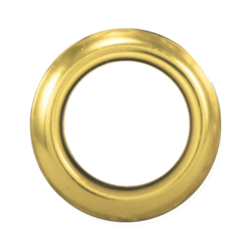 Heath Zenith® SL-455-02 Lighted Wired Round Push Button, Gold with Pearl Center