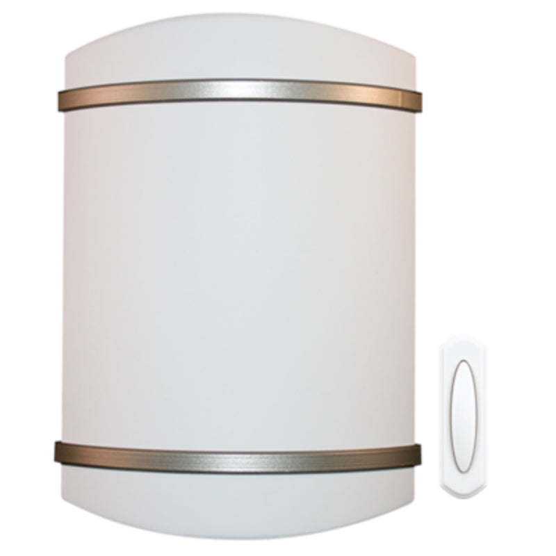 Heath Zenith® SL-7870-02 Wireless Doorbell Kit with Push Button & Battery