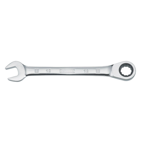 DeWalt® DWMT72300OSP Ratcheting Combination Metric Wrench, Chrome, 12 Pt, 12 mm
