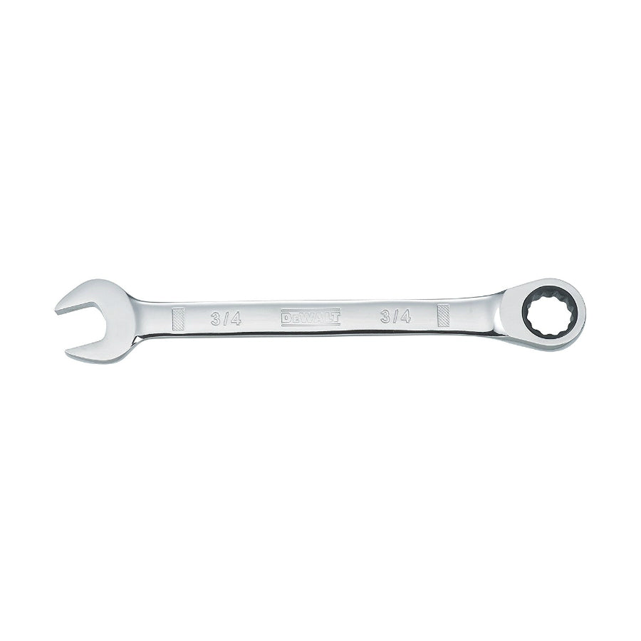 DeWalt® DWMT72297OSP Ratcheting Combination Wrench, Chrome, 12 Pt, 3/4"