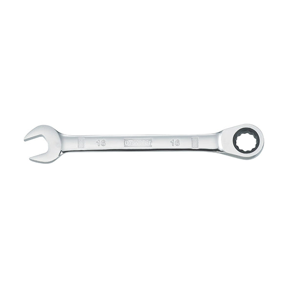 DeWalt® DWMT72304OSP Ratcheting Combination Metric Wrench, Chrome, 12 Pt, 16 mm