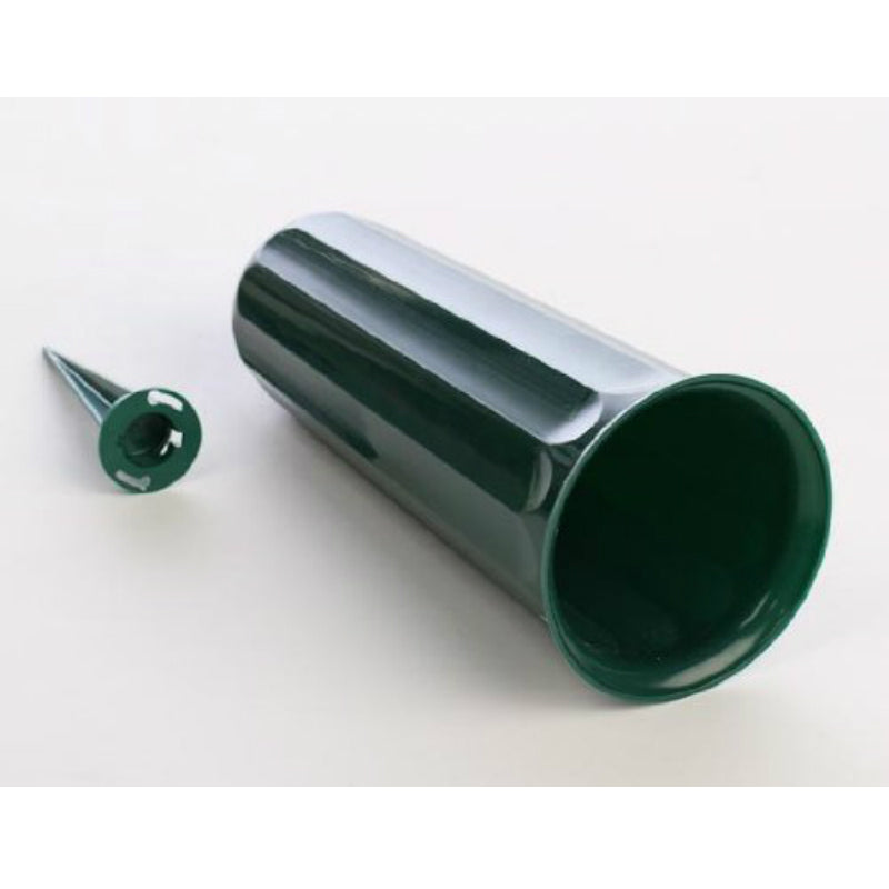 Novelty 05011 Round Bottom Plastic Cemetery Vase, Green