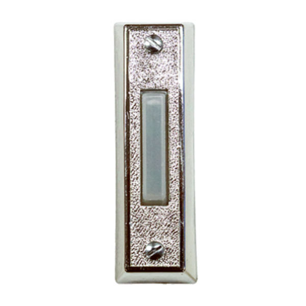Heath Zenith® SL-258-02 Lighted Wired Push Button, Silver