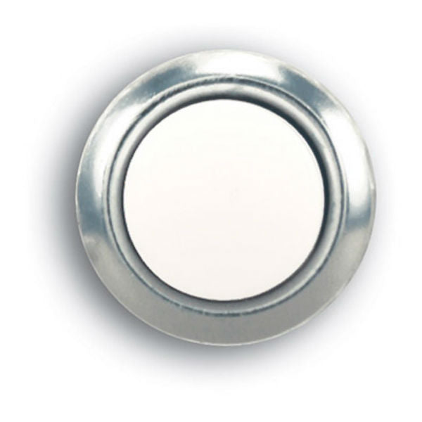 Heath Zenith® SL-604-02 Silver Wired Push Button with Pearl Center, Lighted