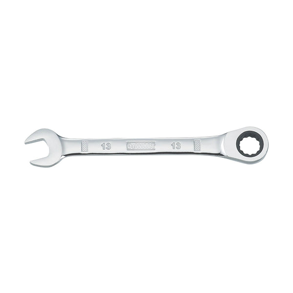 DeWalt® DWMT72301OSP Ratcheting Combination Metric Wrench, Chrome, 12 Pt, 13 mm