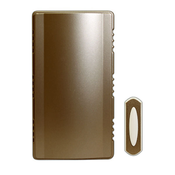 Heath Zenith SL-7451-02 Wireless Doorbell Kit w/ 3-Sound Options, Satin Nickel