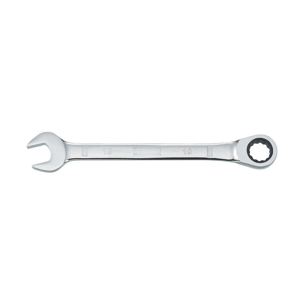 DeWalt® DWMT72307OSP Ratcheting Combination Metric Wrench, Chrome, 12 Pt, 19 mm