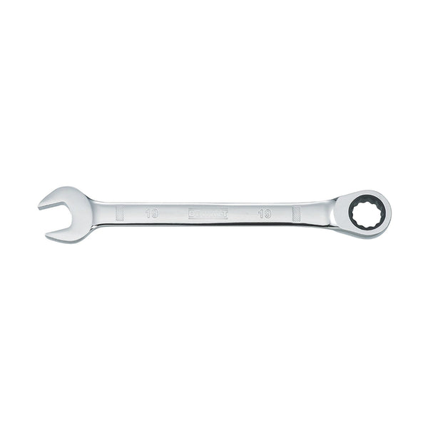 DeWalt® DWMT72307OSP Ratcheting Combination Metric Wrench, Chrome, 12 Pt, 19 mm