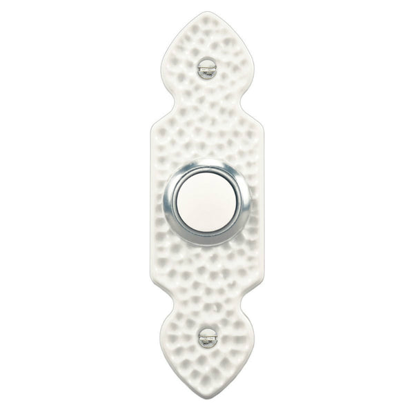 Heath Zenith SL-559-00 Pushbutton Doorbell, White