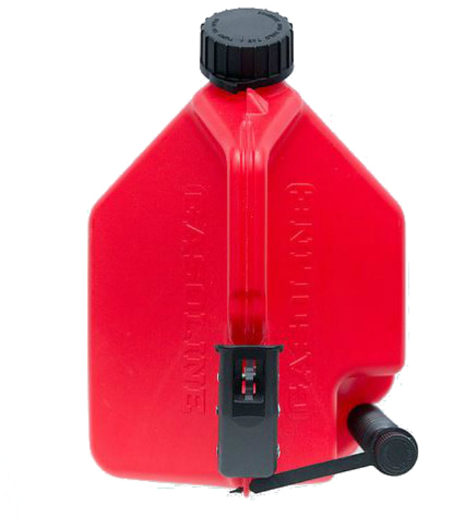  SureCan 5 Gallon Self Venting Gasoline Fuel Can Container with  180 Degree Rotating Nozzle, Thumb Trigger Flow Control, & Child Safe Fill  Cap, Red : Automotive