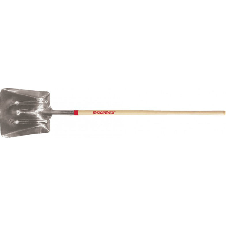 Razor-Back 54247 General Purpose Aluminum Scoop with Wood Handle, #2