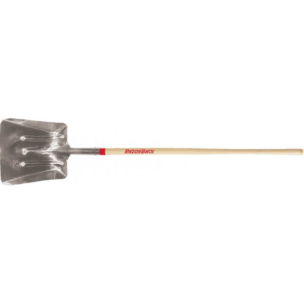 Razor-Back 54247 General Purpose Aluminum Scoop with Wood Handle, #2