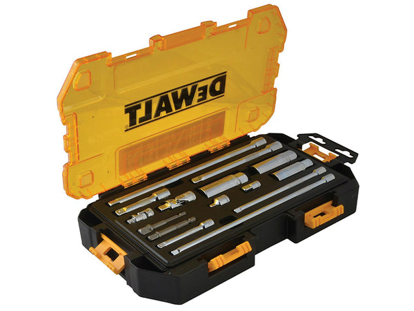 DeWalt® DWMT73807 Chrome Vanadium Steel Tool Accessory Set, 1/4" & 3/8", 15-Pc