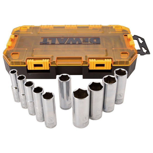 DeWalt® DWMT73814 Deep Socket Set w/ DirectTorque™, 1/2" Drive, 10-Piece