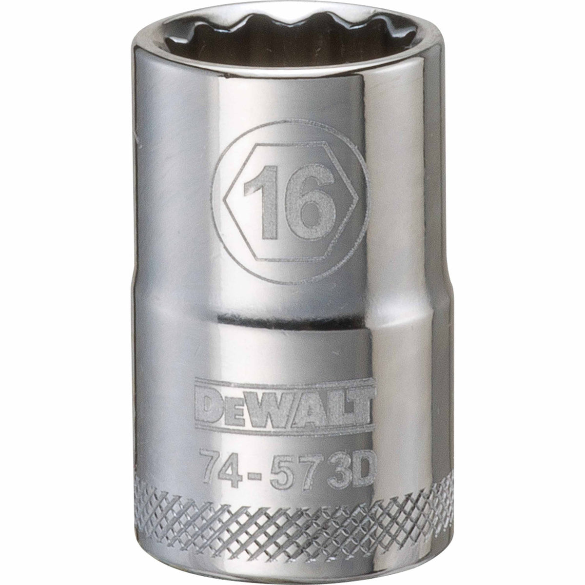 DeWalt® DWMT74573OSP Steel 12-Point 1/2" Drive Shallow Socket, 15 mm