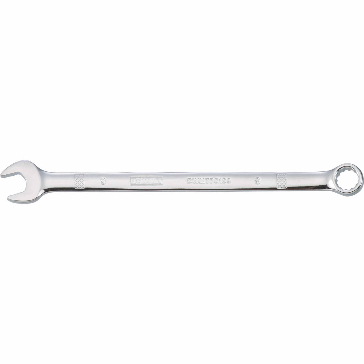 DeWalt® DWMT75199OSP Metric Combination Wrench, Polished Chrome, 9 mm