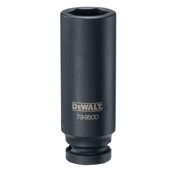 DeWalt® DWMT73950OSP Deep Metric Impact Sockets, 6-Pt, 1/2" Drive, 19 mm