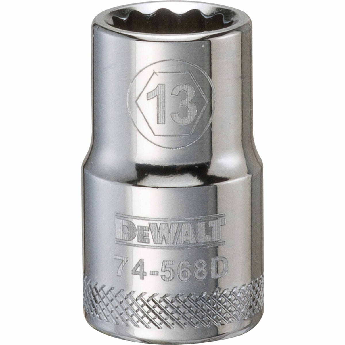 DeWalt® DWMT74568OSP Steel 12-Point 1/2" Drive Shallow Socket, 13 mm