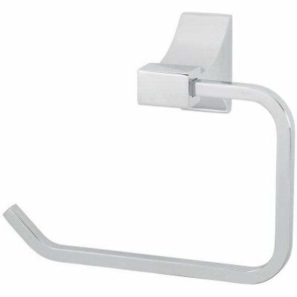 HomePointe 228238 Brass Base Towel Ring w/ Aluminum Tube, Chrome