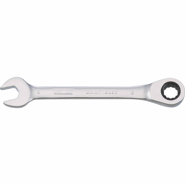 DeWalt® DWMT75256OSP Metric Ratcheting Combination Wrench, Polished Chrome, 8 mm