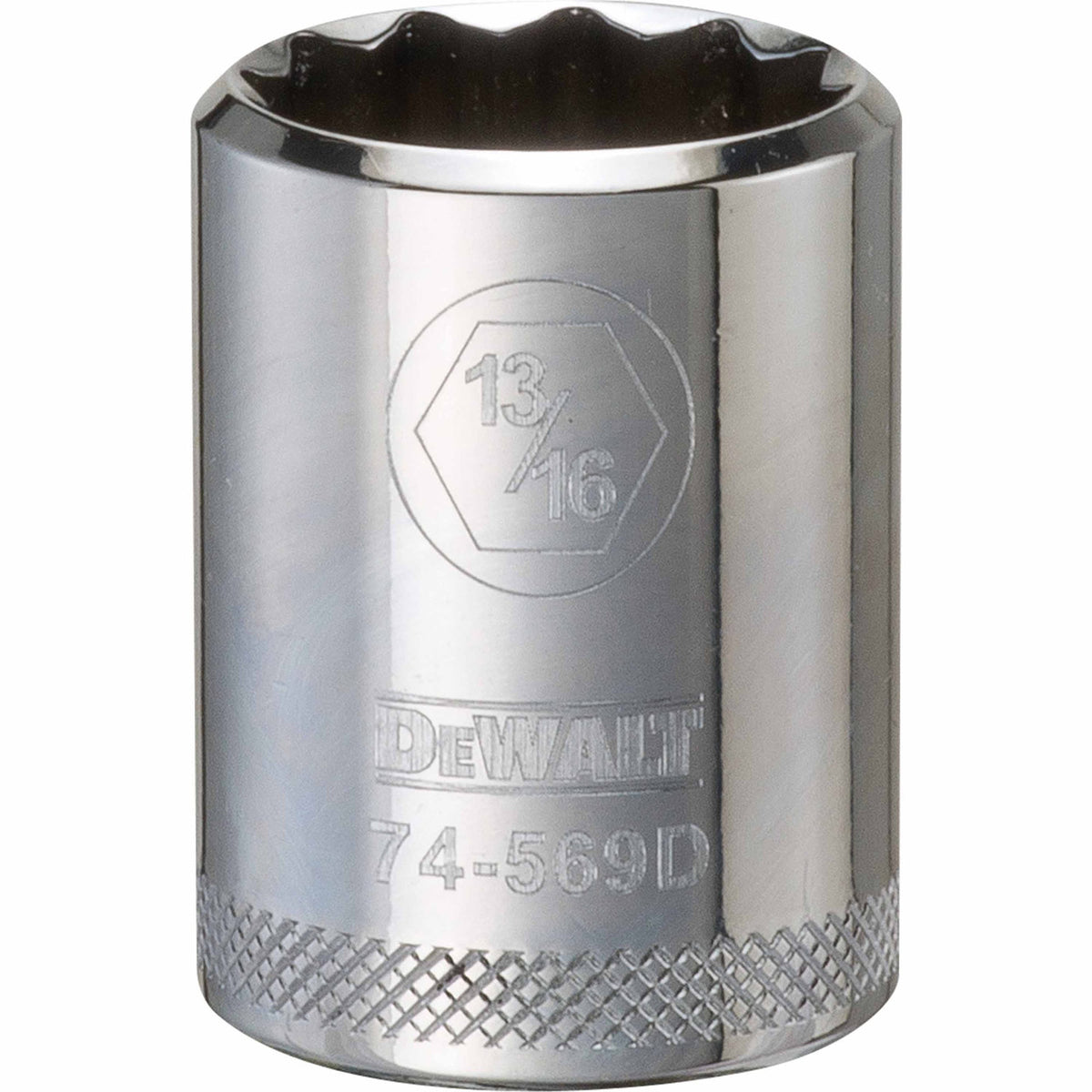 DeWalt® DWMT74569OSP Steel 12-Point 1/2" Drive Shallow Socket, 13/16" SAE