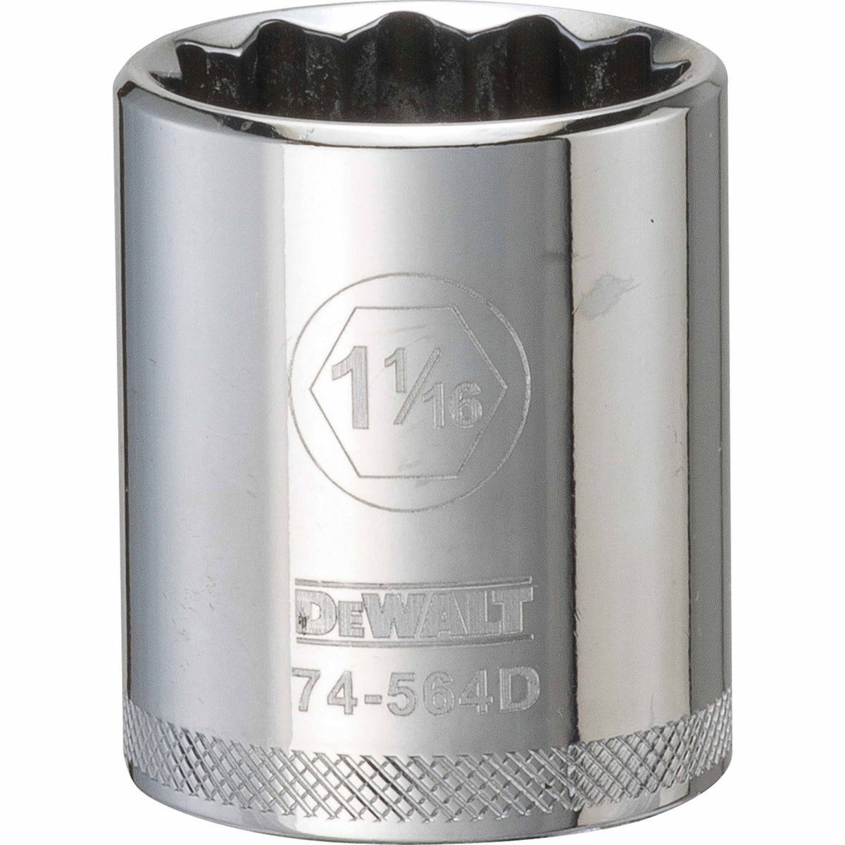 DeWalt® DWMT74564OSP Steel 12-Point 1/2" Drive Shallow Socket, 1-1/16" SAE